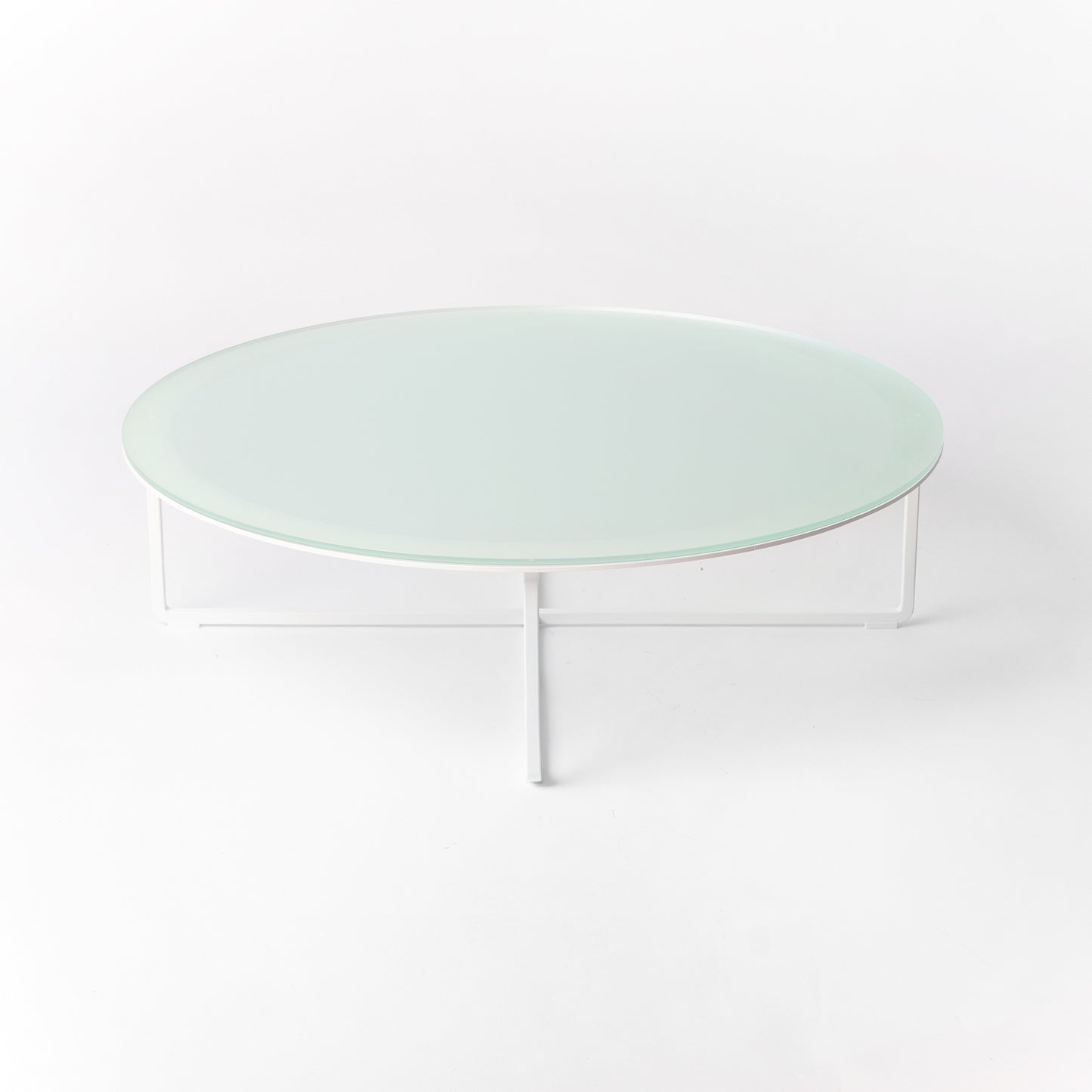 Handcrafted Circo X Lounge table in natural wood - front view showing minimal Scandinavian design
